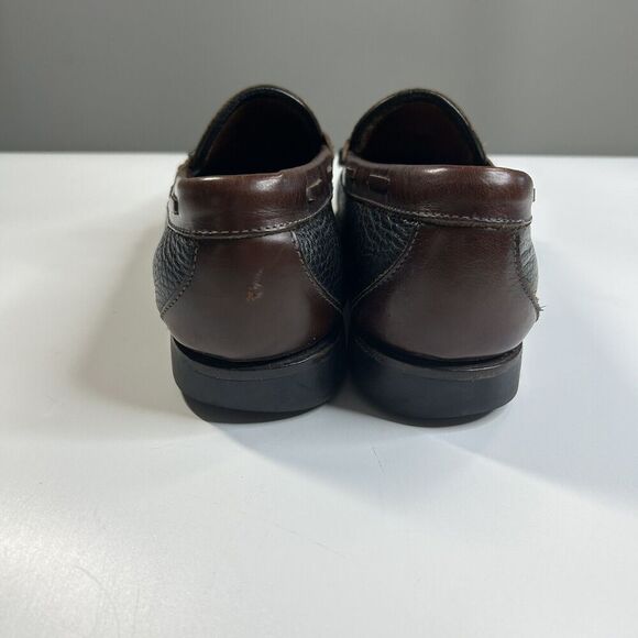 Allen Edmonds Nashua Loafer Men’s 11 D Brown Leather Tassel Slip On Dress - Picture 4 of 9